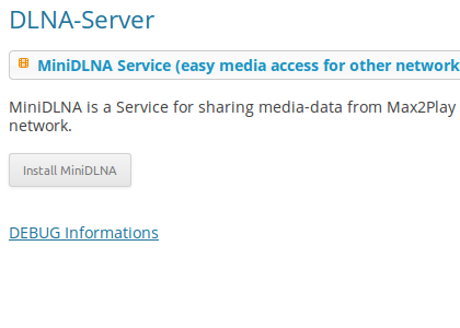Plugin DLNA Server