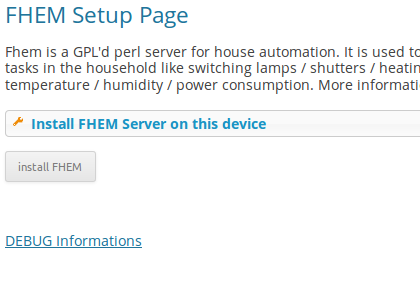 Plugin FHEM Server