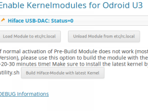 Plugin ODROID U3-Kernelmodule