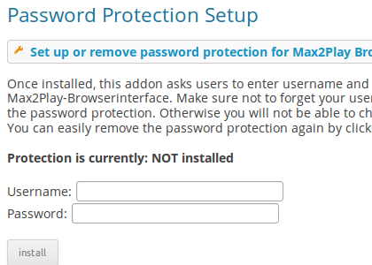 Plugin Password Protection