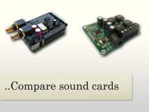 Sound Cards can now be compared