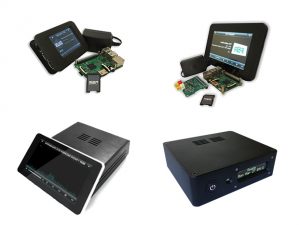 Raspberry Pi Displaybundle für jedes Audio Setup, mit Amp, Digi oder Dac Soundkarte